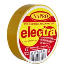 Páska elektroizolačná PVC IZOVIAL, 10 mx 15 mm, žltá