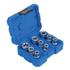 ASTA Nástrčné kľúče, E-Torx, 1/2", E10 - E24, 9 ks - SSE912