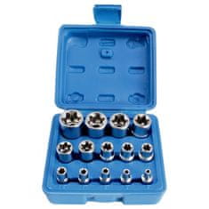 ASTA Nástrčné kľúče, E-Torx, E4 - E24, 1/4", 3/8'', 1/2'', 14 ks - S-P14ES