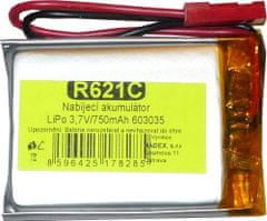 HADEX Akumulátor LiPo 3,7V/750mAh 603035 /Nabíjacia batéria Li-Pol/