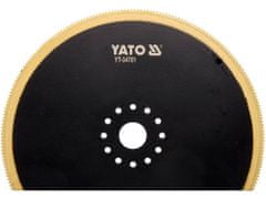 YATO Segmentový kotúč pre multifunkciu BIM - TIN, 100 mm (drevo, kov), 12 otvorov