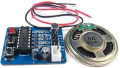 HADEX Hlasový záznamník s ISD1820 - modul pre záznam zvuku s reproduktorom
