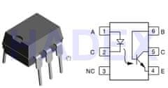 HADEX CNY-17/III optočlen 5,3kV CTR 100-200% DIP6