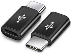 HADEX Redukcia USB micro - USB C čierna