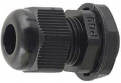 HADEX Káblová priechodka PG-9 pre kábel 6,5-8mm čierna