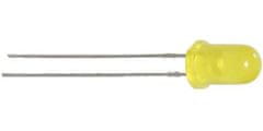 HADEX LED 5mm žltá rozptylka 200mCd/20mA,590nm,120°