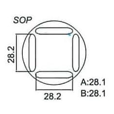 HADEX Nadstavec na vyfúkavačku pre SOP 28,2x28,2mm