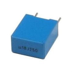 HADEX 180n/250V TC354, zvitkový kondenzátor radiálny, RM=7,5mm