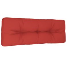 Vidaxl Podložka na paletový nábytok, červená 120x40x12 cm, látka