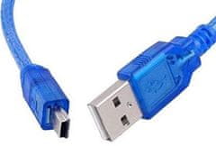 HADEX Kábel USB 2.0 konektor USB A / MINI-USB B (5 pinov) 1m