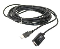 HADEX Kábel USB 2.0 konektor USB A / zdierka USB A 5m vrátane repeatera