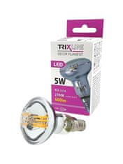 HADEX Dekoračná LED žiarovka FILAMENT Trixline R50, 5W, teplá biela