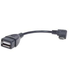 HADEX Redukcia USB micro uhlový / USB (A) 2.0 OTG CL-61
