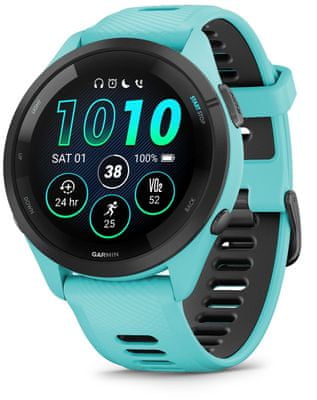 moderné nízka hmotnosť ľahké smart hodinky bežecké hodinky triatlonové hodinky smart hodinky Garmin Forerunner 265 Music integrovaný hudobný prehrávač vlastná interná pamäť hudba bez pripojenia k telefónu výkonná GPS Bluetooth odolné do hĺbky 50 m 5ATM bezkontaktné platby garmin pay batéria s výdržou 15 dní viac ako 30 športových profilov denné návrhy tréningu na mieru čas na zotavenie race predictor meranie srdcového rytmu krokomer gps glonass galileo wifi ant plus body battery energy monitor smart notifikácie detekcia pádov výkonné smart hodinky bežecké hodinky pre bežcov triatlonu vytrvalostný beh multišport inteligentné hodinky pre vrcholových športovcov pre atlétov pre bežcov bežecké hodinky výkonné športové hodinky