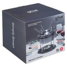 Northix Fondue set pre 6 osôb - nerez 