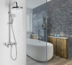 AQUALINE FARRAO sprchový stĺp s batériou a napúšťaním, chróm SL450 - Aqualine