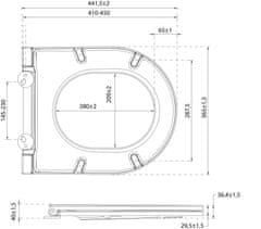 ISVEA INFINITY WC sedátko, SLIM, odnímateľné, Soft Close, zelená petrol 40KF0545I-S - Isvea