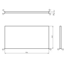 SAPHO WOODY doska 906x28x463mm, masív prírodný dub WDS900-70 - Sapho