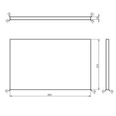 SAPHO WOODY doska 800x28x500mm, masív prírodný dub WD080-70 - Sapho