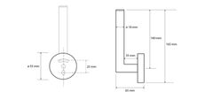 SAPHO X-ROUND BLACK držiak toaletného papiera rezervný, čierna XR701B - Sapho