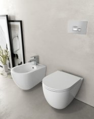 ISVEA INFINITY bidet závesný, 36,5x53cm, biela 10NF41001 - Isvea