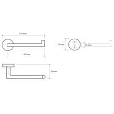 SAPHO X-ROUND držiak toaletného papiera, chróm (104212032) XR703 - Sapho