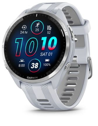 ultra výkonné inteligentné hodinky smartwatch pre vrcholových športovcov moderné ľahké múdre hodinky bežecké hodinky triatlonové hodinky múdre hodinky Garmin Forerunner 965 integrovaný hudobný prehrávač počúvanie hudby výkonná GPS Bluetooth odolné do hĺbky 50 m certifikácia 5 ATM bezkontaktné platby garmin pay batéria s výdržou 21 dní viac ako 30 športových profilov denný návrhy tréningu na mieru čas na zotavenie race predictor meranie srdcového rytmu krokomer gps glonass galileo wifi ant plus body battery energy monitor bežecké hodinky pre bežcov triatlon vytvalostný beh multišport mp3 prehrávač vlastná hudba Okrúhly 1,4″ AMOLED displej s tvrdené sklo Gorilla Glass DX pripojenie Bluetooth, ANT+ a Wi-Fi PACEPRO viacpásmová GPS NFC