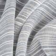 DESIGN 91 Hotová záclona s krúžkami - Aria šedá s dažďovým efektom, 140 x 250 cm, ZA-399419