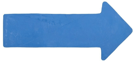 Merco Multipack 10ks Arrow značka na podlahu modrá
