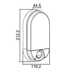 Maclean LED lampa s infračerveným pohybovým senzorom MCE340 W 68841