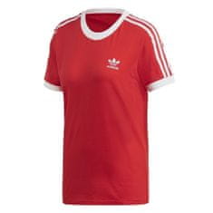 Adidas Tričko červená S 3 Stripes Tee