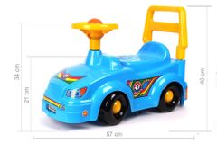Lean-toys Auto Rider 2483 Modrý zvuk klaksónu