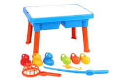 Lean-toys Súprava 2v1 vzdelávací vzdelávací stôl Rybársky stôl 8133