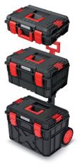 Prosperplast Sada kufrů na nářadí 3 ks XEBLOCCK PRO 54,6 x 38 x 87 cm černo-červená