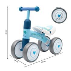 Baby Mix Detské odrážadlo Baby Mix Baby Bike Fruit blue 