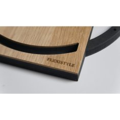 Flexistyle Drevené nástenné hodiny Wood oak 2 z215-1d-1-x v, 32 cm