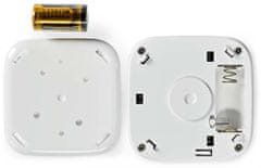 Nedis Wi-Fi šikovný detektor dymu / napájanie z batérie / hlasitosť 85 dB / výdrž snímača 10 rokov / Android & iOS / biely