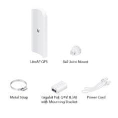 Ubiquiti LiteAP GPS - AP 5GHz, 90 ° sektor, anténa 17dBi MIMO2x2, AirMAX AC, GPS, 1x Gbit RJ45, PoE 24V