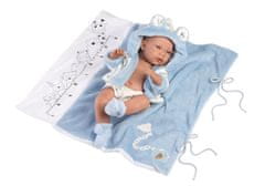 Llorens 73897 NEW BORN CHLAPČEK - realistická bábika bábätko s celovinylovým telom - 40 cm