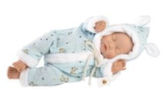 Llorens 63301 LITTLE BABY - spiaca realistická bábika bábätko s mäkkým látkovým telom - 32 cm