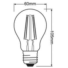 LEDVANCE Stmievateľná LED žiarovka E27 A60 7,5W = 75W 1055lm 4000K Neutrálna biela 300° CRI90 Filament Superior