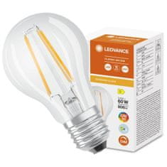 LEDVANCE Stmievateľná LED žiarovka E27 A60 5,8W = 60W 806lm 4000K Neutrálna biela 300° CRI90 Filament Superior