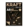 Blok Brown & Black Kraft A5, 60 listov, 90 g