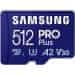 SAMSUNG PRO Plus MicroSDXC 512GB + SD Adaptér / CL10 UHS-I U3 / A2 / V30