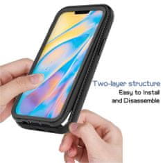 Techsuit Defense360 Pro + ochrana displeja - iPhone 12 Mini - čierna