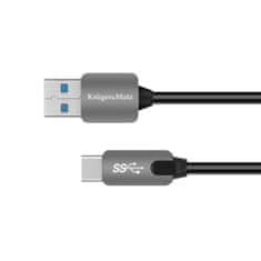 Krüger&Matz USB kábel 3.0 zástrčka - zástrčka typu C 5 Gbps 0,5 m Kruger & Matz sivý KM0347