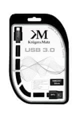 Krüger&Matz USB kábel 3.0 zástrčka - zástrčka typu C 5 Gbps 0,5 m Kruger & Matz sivý KM0347