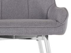 Danish Style Jedálenská stolička Jussi (SADA 2 ks), tkanina, šedá