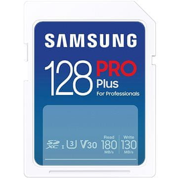 SAMSUNG Samsung/SDXC/128GB/USB 3.0/USB-A/Class 10/+ Adaptér/Modrá