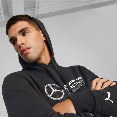 Mercedes-Benz mikina PUMA Motorsport černo-bielo-tyrkysová S